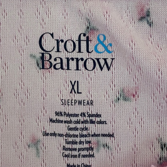 Croft & Barrow Pink Kids Pajamas Set - Picture 4 of 7